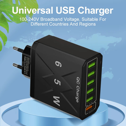 6 Ports USB Charger